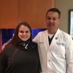 A grateful Heather and her surgeon, Dr. Juan Uribe.