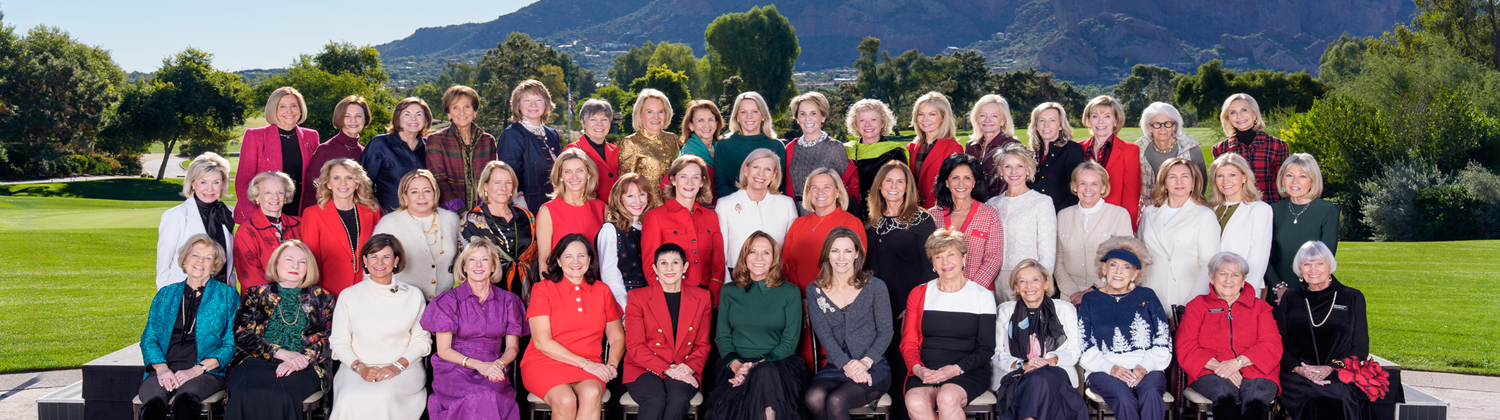 Group shot of the Women's Board of Barrow Neurological Foundation