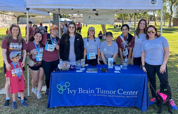 Group of people at head for the cure event